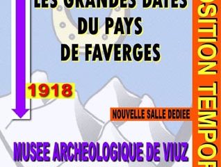 Exposition les grandes dates du Pays de Faverges 1318 2018 avec les Guides du Patrimoine Savoie Mont Blanc Guides PSMB