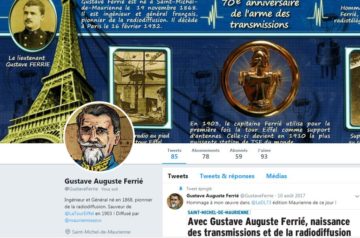 Gustave Ferrié sur Twitter avec MauriennisezVous et les Guides du Patrimoine Savoie Mont Blanc