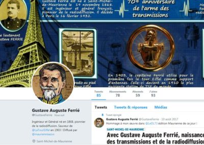 Gustave Ferrié sur Twitter avec MauriennisezVous et les Guides du Patrimoine Savoie Mont Blanc