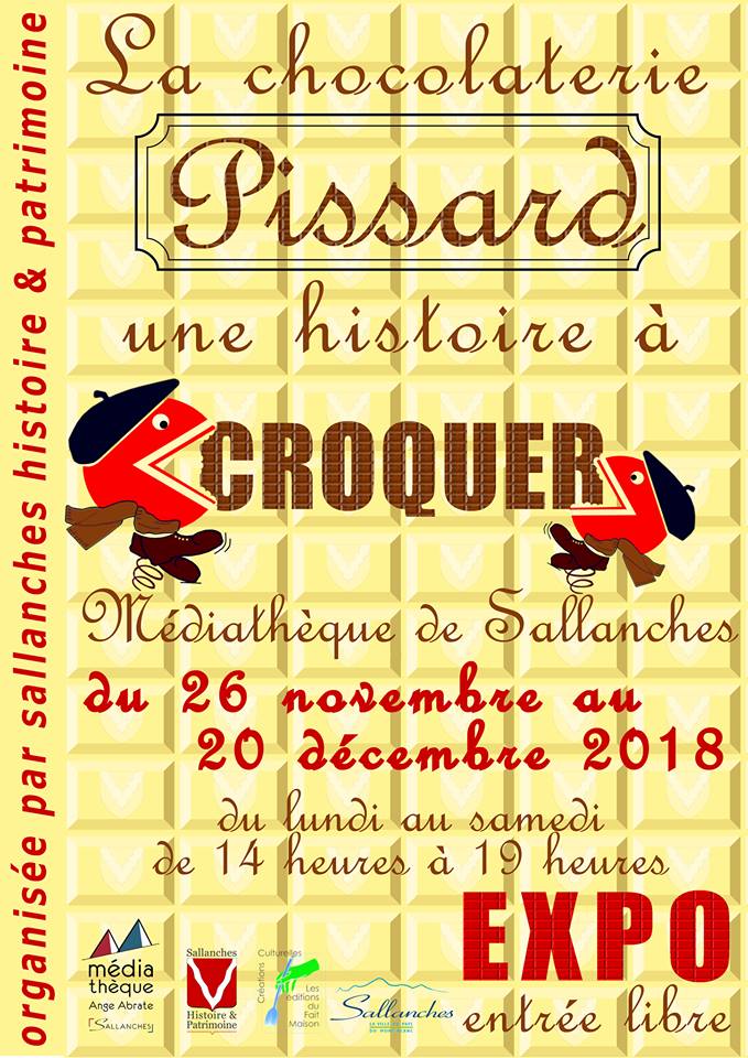 Exposition Sallanches Chocolat Pissard nov 2018 Guides du Patrimoine Savoie Mont Blanc