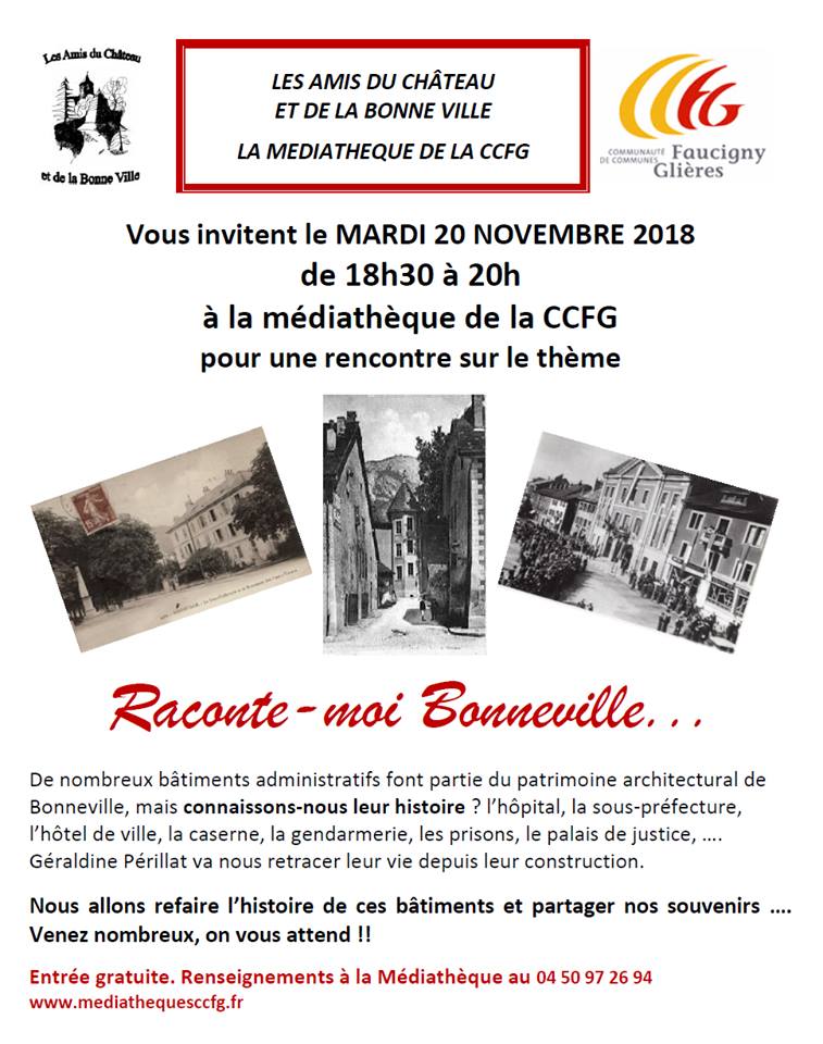 Raconte moi Bonneville par les Guides PSMB dec 2018