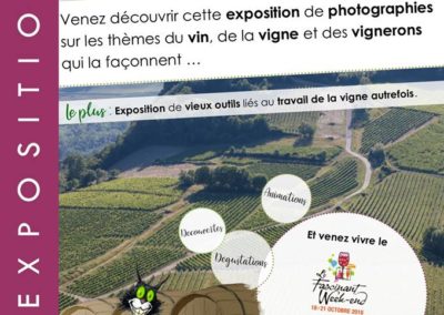 Exposition vignes paysages vignerons à Yenne avec les Guides du Patrimoine Savoie Mont Blanc ©OT YENNE