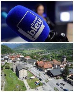 France Bleu Laurent Pascal et les Guides du Patrimoine Savoie Mont Blanc à Aime Tarentaise