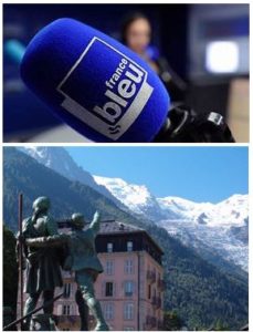 France Bleu Laurent Pascal et les Guides du Patrimoine Savoie Mont Blanc à Chamonix
