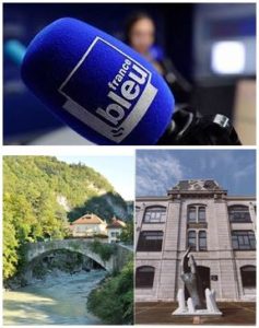 France Bleu Laurent Pascal et les Guides du Patrimoine Savoie Mont Blanc à Cluses