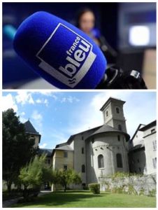 France Bleu Laurent Pascal et les Guides du Patrimoine Savoie Mont Blanc à Moûtiers Tarentaise