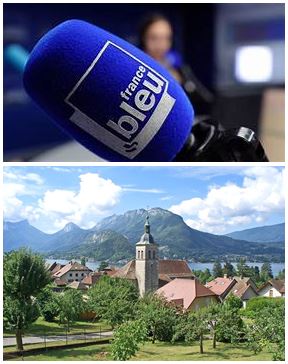 France Bleu Laurent Pascal et les Guides du Patrimoine Savoie Mont Blanc à Talloires