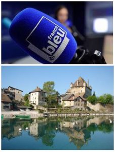 France Bleu Laurent Pascal et les Guides du Patrimoine Savoie Mont Blanc à Yvoire