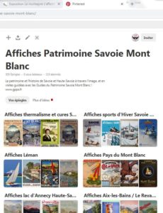 Pinterest affiches PLM vintage Guides du Patrimoine Savoie Mont Blanc