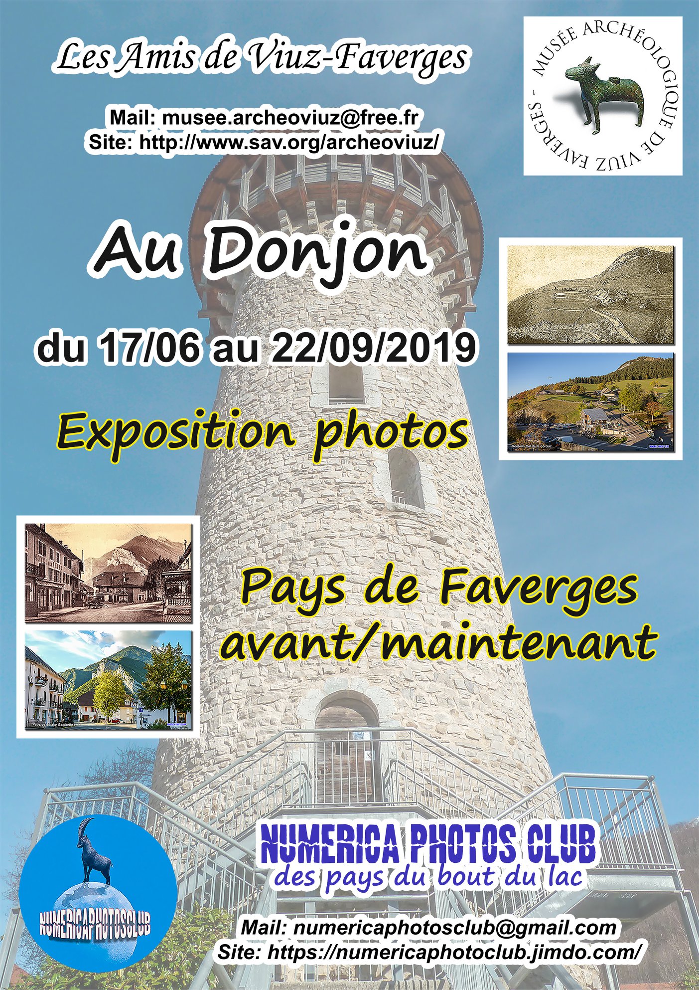 Donjon de Faverges exposition 2019 visites Guides du Patrimoine Savoie Mont Blanc